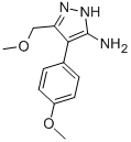 5-METHOXYMETHYL-4-(4-METHOXY-PHENYL)-2H-PYRAZOL-3-YLAMINE CAS#: 895010-30-7