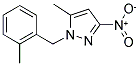 5-METHYL-1-(2-METHYL-BENZYL)-3-NITRO-1H-PYRAZOLE CAS#: 898053-51-5