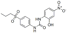 5-Nitro-2-[N'-(4-propylsulfonylphenyl)ureido]phenol CAS#: 95641-03-5