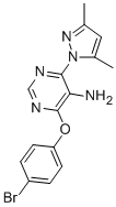 5-PYRIMIDINAMINE, 4-(4-BROMOPHENOXY)-6-(3,5-DIMETHYL-1H-PYRAZOL-1-YL)- CAS#: 889299-31-4