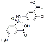 5-amino-2-[[(3-carboxy-4-chlorophenyl)amino]sulphonyl]benzoic acid CAS#: 94291-74-4