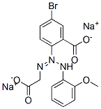 5-bromo-2-[1-(carboxymethyl)-3-(2-methoxyphenyl)triazen-2-yl]benzoic acid, sodium salt CAS#: 93920-39-9