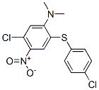 5-chloro-2-[(4-chlorophenyl)thio]-N,N-dimethyl-4-nitroaniline CAS#: 94094-39-0
