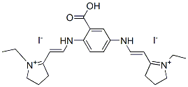 5,5'-[(2-carboxy-p-phenylene)bis(iminovinylene)]bis[1-ethyl-3,4-dihydro-2H-pyrrolium] diiodide CAS#: 97403-82-2