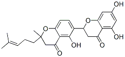 (-)-5,5',7-Trihydroxy-2'-methyl-2'-(4-methyl-3-pentenyl)-2,6'-bi[2H-1-benzopyran]-4(3H)-one CAS#: 92280-12-1