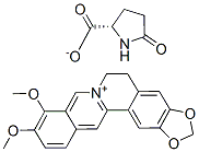 5,6-dihydro-9,10-dimethoxybenzo[g]benzo-1,3-dioxolo[5,6-a]quinolizinium 5-oxo-L-prolinate CAS#: 93804-96-7