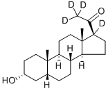 5B-PREGNAN-3A-OL-20-ONE-17,21,21,21-D4 CAS#: 96737-93-8