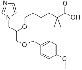 6-[2-(1H-Imidazol-1-yl)-1-[[(4-methoxyphenyl)methoxy]methyl]ethoxy]-2,2-dimethylhexanoic acid CAS#: 91304-04-0