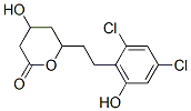 6-(2-(2,4-dichloro-6-hydroxyphenyl)ethyl)-3,4,5,6-tetrahydro-4-hydroxy-2H-pyran-2-one CAS#: 95465-60-4