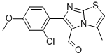 6-(2-CHLORO-4-METHOXYPHENYL)-3-METHYLIMIDAZO[2,1-B]THIAZOLE-5-CARBOXALDEHYDE CAS#: 891658-73-4