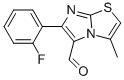 6-(2-FLUOROPHENYL)-3-METHYLIMIDAZO[2,1-B]THIAZOLE-5-CARBOXALDEHYDE CAS#: 891667-63-3