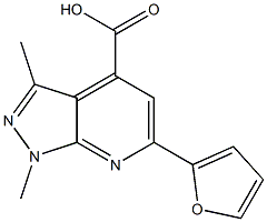 6-(2-FURYL)-1,3-DIMETHYL-1H-PYRAZOLO[3,4-B]PYRIDINE-4-CARBOXYLIC ACID CAS#: 893645-73-3