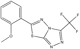 6-(2-Methoxy-phenyl)-3-trifluoromethyl-[1,2,4]triazolo[3,4-b][1,3,4]thiadiazole CAS#: 896853-12-6