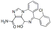 6-(2-chlorophenyl)-4-hydroxy-4H-imidazo(1,5-a)(1,4)benzodiazepine-3-carboxamide CAS#: 98602-08-5