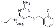 6-[(2-chlorophenyl)methylsulfanyl]-9-propyl-purin-2-amine CAS#: 92494-53-6