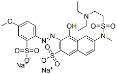 6-[[[2-(diethylamino)ethyl]sulphonyl]methylamino]-4-hydroxy-3-[(4-methoxy-2-sulphophenyl)azo]naphthalene-2-sulphonic acid, sodium salt CAS#: 94109-44-1
