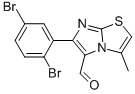 6-(2,5-DIBROMOPHENYL)-3-METHYLIMIDAZO[2,1-B]THIAZOLE-5-CARBOXALDEHYDE CAS#: 891658-01-8