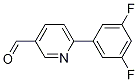 6-(3,5-Difluorophenyl)-3-pyridinecarbaldehyde CAS#: 898404-56-3