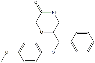 6-((4-Methoxyphenoxy)(phenyl)Methyl)Morpholin-3-one CAS#: 93886-36-3