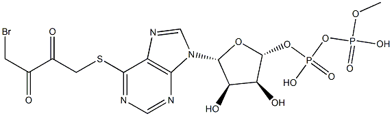 6-((4-bromo-2,3-dioxobutyl)thio)-6-deaminoadenosine 5'-diphosphate CAS#: 90269-32-2