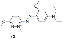 6-[[4-(diethylamino)-2-methoxyphenyl]azo]-3-methoxy-1-methylpyridazinium chloride CAS#: 94109-85-0