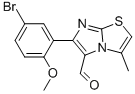 6-(5-BROMO-2-METHOXYPHENYL)-3-METHYLIMIDAZO[2,1-B]THIAZOLE-5-CARBOXALDEHYDE CAS#: 891663-01-7