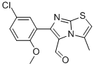 6-(5-CHLORO-2-METHOXYPHENYL)-3-METHYLIMIDAZO[2,1-B]THIAZOLE-5-CARBOXALDEHYDE CAS#: 891655-76-8
