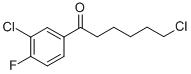 6-CHLORO-1-(3-CHLORO-4-FLUOROPHENYL)-1-OXOHEXANE CAS#: 898761-18-7