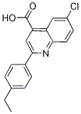 6-CHLORO-2-(4-ETHYLPHENYL)QUINOLINE-4-CARBOXYLICACID CAS#: 897559-96-5