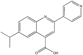 6-Isopropyl-2-pyridin-4-ylquinoline-4-carboxylic acid CAS#: 897561-20-5