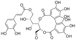 6-O-[2-(3,4-Dihydroxyphenyl)ethenylcarbonyl]-2-O,3-O-(4,4',5,5',6,6'-hexahydroxy[1,1'-biphenyl]-2,2'-diylbiscarbonyl)-D-glucose CAS#: 92477-49-1