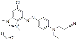 6-chloro-4-[[4-[(2-cyanoethyl)ethylamino]phenyl]azo]-1,3-dimethyl-1H-benzimidazolium formate CAS#: 96446-16-1