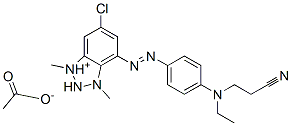 6-chloro-4-[[4-[(2-cyanoethyl)ethylamino]phenyl]azo]-1,3-dimethyl-1H-benzotriazolium acetate CAS#: 97765-53-2