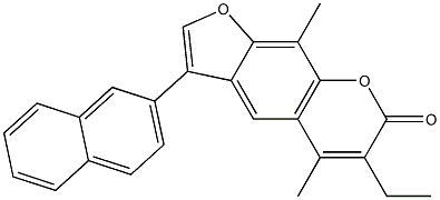 6-ethyl-5,9-dimethyl-3-naphthalen-2-ylfuro[3,2-g]chromen-7-one CAS#: 887861-63-4