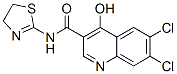 6,7-Dichloro-N-[(4,5-dihydrothiazol)-2-yl]-4-hydroxy-3-quinolinecarboxamide CAS#: 93514-88-6