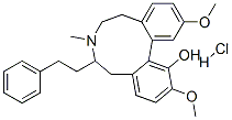 6,7,8,9-tetrahydro-2,12-dimethoxy-7-methyl-6-phenethyl-5H-dibenz[d,f]azonin-1-ol hydrochloride CAS#: 91574-89-9