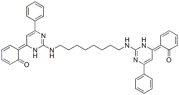 (6E)-6-[2-[8-[[4-(6-oxo-1-cyclohexa-2,4-dienylidene)-6-phenyl-3H-pyrim idin-2-yl]amino]octylamino]-6-phenyl-3H-pyrimidin-4-ylidene]cyclohexa- 2,4-dien-1-one CAS#: 92736-20-4