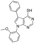 7-(2-METHOXYPHENYL)-5-PHENYL-7H-PYRROLO[2,3-D]PYRIMIDINE-4-THIOL CAS#: 890091-05-1