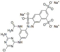 7-[[2-[(aminocarbonyl)amino]-4-[(4-amino-6-chloro-1,3,5-triazin-2-yl)amino]phenyl]azo]naphthalene-1,3,6-trisulphonic, acid sodium salt CAS#: 93658-87-8