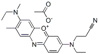 7-[(2-cyanoethyl)ethylamino]-3-(ethylmethylamino)-2-methylphenoxazin-5-ium acetate CAS#: 97952-44-8