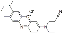 7-[(2-cyanoethyl)ethylamino]-3-(ethylmethylamino)-2-methylphenoxazin-5-ium chloride CAS#: 97952-43-7