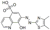 7-[(4,5-Dimethylthiazol-2-yl)azo]-8-hydroxyquinoline-5-sulfonic acid CAS#: 91097-77-7