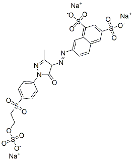 7-[[4,5-dihydro-3-methyl-5-oxo-1-[4-[[2-(sulphooxy)ethyl]sulphonyl]phenyl]-1H-pyrazol-4-yl]azo]naphthalene-1,3-disulphonic acid, sodium salt CAS#: 94249-19-1