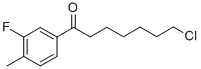 7-CHLORO-1-(3-FLUORO-4-METHYLPHENYL)-1-OXOHEPTANE CAS#: 898761-33-6