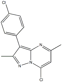 7-Chloro-3-(4-chlorophenyl)-2,5-dimethylpyrazolo[1,5-a]pyrimidine CAS#: 897769-21-0