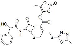 7-[(Hydroxyphenylacetyl)amino]-3-[[(5-methyl-1,3,4-thiadiazol-2-yl)thio]methyl]-8-oxo-5-thia-1-azabicyclo[4.2.0]oct-2-ene-2-carboxylic acid (5-methyl-2-oxo-1,3-dioxol-4-yl) ester CAS#: 92114-75-5