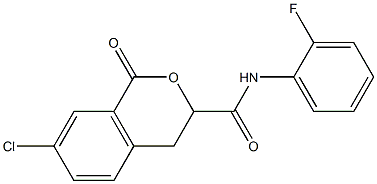 7-chloro-N-(2-fluorophenyl)-1-oxo-3,4-dihydro-1H-isochromene-3-carboxamide CAS#: 892714-12-4