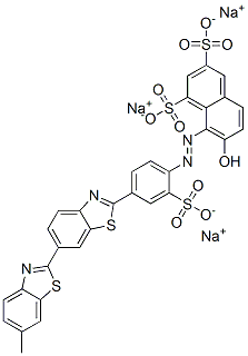 7-hydroxy-8-[[4-(6-methyl[2,6'-bibenzothiazol]-2'-yl)-2-sulphophenyl]azo]naphthalene-1,3-disulphonic acid, sodium salt CAS#: 93940-20-6