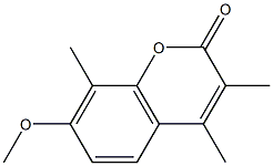 7-methoxy-3,4,8-trimethylchromen-2-one CAS#: 91909-94-3