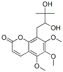 (-)-8-(2,3-Dihydroxy-3-methylbutyl)-5,6,7-trimethoxy-2H-1-benzopyran-2-one CAS#: 94977-40-9